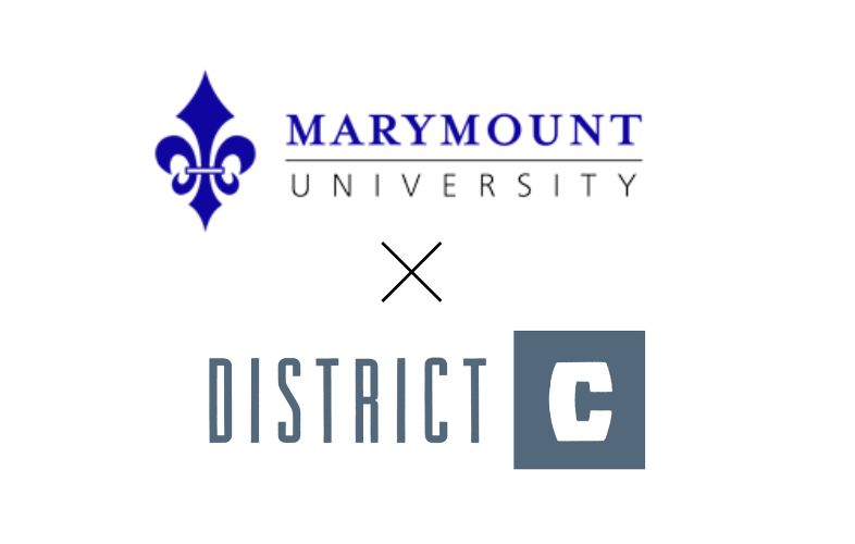 Marymount University and District C logos